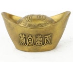 13393077 금전운 장식품 행운 재물 풍수 이수이 YISHUI 풍수용품 원보 げんぽう yuanbao 박스 포함 개운 재운·금운 상승 feng shui M1279... 