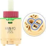 PETCHOR HJ-40 JL01GJ 수도꼭지 카트리지 교체 직경 40mm 샤워 여러 브랜드 및 욕조 카트리지와 호환 가능 : 사과중심