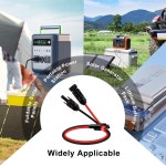 휴대용 발전소 태양광 발전기용 HuaLiSiJi 패널 케이블과 Anderson 커넥터 12AGW 300V 연장 케이블 (1m) 1 m : 퍼스트펭귄마켓