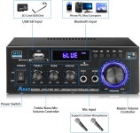 사이브로솔 AK45 스테레오 오디오 300W 홈 2채널 무선 블루투스 5.0 파워 시스템 FM 라디오 USB SD 카드 리모컨 시어터 : 초초글로벌777