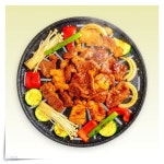 업소용 스톤코팅 불판 5중 숯불용 그릴 무쇠 고기 캠핑 화로 32cm : 앤츠런3