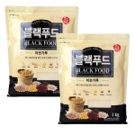 곡물명가 블랙푸드 미숫가루 1kg x2개간식 식사대용 : 시인영