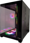 JEMIP EVO 2.5 미드 타워 ATX 게이밍 PC 케이스 검은색 강화 유리 패널 7개의 ARGB 팬 포함 : 헬로마치팩토리