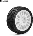 찬무 1/10 RC 랠리카 타이어 12mm 육각 플라스틱 휠 림 & 온로드 스케일 랠리 레이싱카 타미야 XV01 XV02 TT06 TT01 TT02 PTG2 144001... 