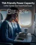 다란너 2026 휴대용 발전소 89.6Wh LiFePO4 배터리 AC 콘센트 100W110V의 태양광 발전 은행 노트북 캠핑 가정 사무실 TSA용 양방향 고속... 