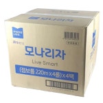 모나리자 점보롤 2겹 220mX4롤 X4팩 1박스 : 피스s