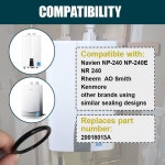 Navien NP 240E NR 240 온수기와 호환되는 6팩 실리콘 오링 교체 #20018013A 1.22 ×0.12 : 누레드애플