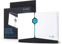 HIEPREV 프로 WiFi6 게이밍 라우터 1년 부스터 VIP 5GHz 및 2.4GHz의 기어업 플러그인 모든 콘솔 PC용 네트워크 케이블 2개 포함 핑 포켓... 