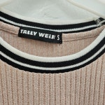 TALLY WEIJL ITALY 반팔 티 여 S J6362 : 스카이빈티지