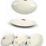 한식당 멜라민 타원형 반찬 접시 샐러드 김치 나물 밑반찬 분식 떡볶이 튀김 간식 : 모어니즈s
