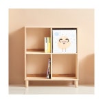 H6363 2단 4칸 고무나무 책장 1color : 은하수생활