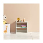 H6411 화이트 2단 협탁 1color : 크로바숍