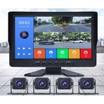 대형차블랙박스 덤프트럭후방 미러링 페달 카메라 BSD 4채널 10인치 초고화질 음성제어 MP5 64 : 스토어구사구