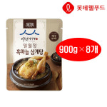 롯데 백년가게 일월정 흑마늘 삼계탕 9000g×8개 : 천일푸드