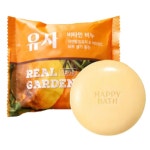 해피바스 클렌징 비누 리얼가든 유자 비타민 비누(90g x 8입) x 2세트 피부생기충전 : 아모레25