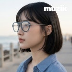 뮤지크 BRONY 17 브로니 라운드 브릿지 유니크 티타늄 패션안경테 : 아코비젼