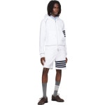 톰브라운 화이트 루프백 스트라이프 집업 후디 MJT577A-J0272 104 WHITE /NAVY : 어도어럭스