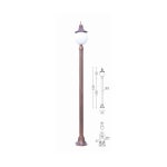 정원등 MH-6-아론 잔디등 탑 10PC (삼파장 55W 26b 2.3M) : 씨티LED