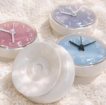 마카롱 파스텔 화장실시계 4color 벽시계 욕실시계 탁상시계 미니시계 : 생활동락
