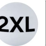 투엑스라지스티커 의류치수표시스티커 옷가게치수라벨 2XL : 고든와디
