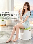 의자 사우나 화장실 발받침 온천 방지 벤치 쿠션 원목 욕실 디딤대 욕조 방수 스툴 : 직구스팟몰