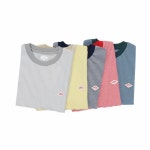 단톤 DANTON 세미 크롭 반팔 티셔츠 무지 스트라이프 여성용 DT-C0408 CVT / 5컬러 : 노리재팬