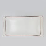 그린메라민 코드 라인 직사각접시 중(35.6x18) G9790 (브라운) : 키친원