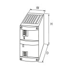 85087 MURR MCS전원 장치 입력 185-265VAC 출력 24-28V/20ADC 1 상 : 효한글로벌