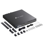 SFP28 25Gbps 6포트+10G 26슬롯 이중화 820Gbps 스태킹 L3 고속연결 스위칭허브 SX6632YF : 비전네트워크