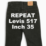 빈티지 리바이스 517 흑청 블랙진 90s USA(35 인치)부츠컷 청바지 LV51736198 : REPEAT LAB