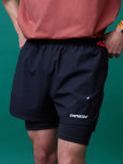 탐라수TWO | [미나수] Unisex Multi Sport Two In One Running Shorts_Black : menasoo