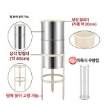 강우량 레인게이지 스테인리스 장마 기상 관측기 측우기 우량계 날씨 강수량계 야외용 : 신밧다마켓