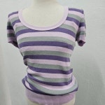 BENETTON 반팔 티 여 66 J6506 : 스카이빈티지