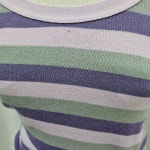 BENETTON 반팔 티 여 66 J6506 : 스카이빈티지