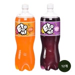 탑씨 1.5L 오렌지6+포도6 총12개 : 해태가야유통
