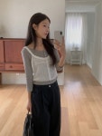 [미엘]리빙 레이스 니트 슬리브리스 : 365걸스마켓