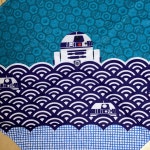 [G2163] 스타 워즈 R2-D2 보자기 수건 일본식 무늬 : 메루카리 공식스토어