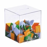 투명 아크릴 모금함 200x200x200mm 식권함 : 위라이즈