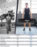 운동용 아쿠아백 2.3-20.4kg(5-45lbs) - 얼티밋 코어 워터 웨이트 아쿠아백 - 휴대용 안정성 피트니스 - 코어 밸런스 트레이닝 - 휴대용... 