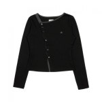 [정품] 더콜디스트모먼트 데일리 맨투맨 스트릿 후드 니트 THE COLDEST MOMENT TCM twist button long sleeve (black) : 그레이스바이