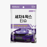 불스원 세차&왁스 티슈 10매 : 나라 몰