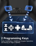EasySMX X15 무선 PC 게임패드 홀 이펙트 조이스틱 블랙 초록색 1개 : 은유1