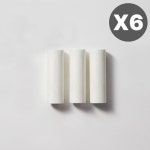 선우랜드 돌돌이 테이프크리너 접착 사선 리필 3pX6팩 BNS : 블랙비b
