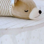 북극곰 캐릭터 긴 안아주는 베개 쿠션 인형 35cm 수면 휴식 애착 용품 : 루다르
