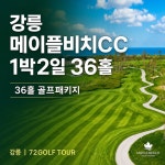 강릉 메이플비치CC 1박2일 36홀 모던링크스코스 오션뷰코스 메이플비치호텔 : 72골프
