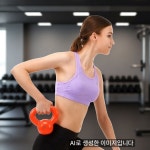 케틀벨 4KG 여성용 핸들 스쿼트 운동 : 조아난