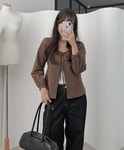 베리어 핀턱 허리끈 블라우스 A1273 : 어썸하비