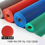 10M 대형 수영장 깔판 미끄럼방지 두꺼운 온천 목욕탕 세차장 물빠짐 발판 매트 레드 5.5mm 두께 : 은하수호