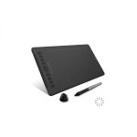HUION 휴이온 Inspiroy H1161 그래픽 드로잉 태블릿 터치 스트립 8192단계 필압 감지 배터리 작동하는 스타일러스 펜 10개의 단축키... 