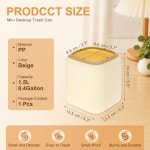 주방 및 실내용 쓰레기통 1.5L, Brown : 셀렉트하우스.